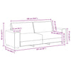 3-personers sofa 180 cm stof gråbrun