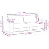 3-personers sofa 180 cm stof cremefarvet