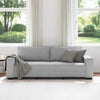 3-personers sofa 180 cm stof skygrå