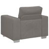 sofastol 60 cm fløjlsstof lysegrå
