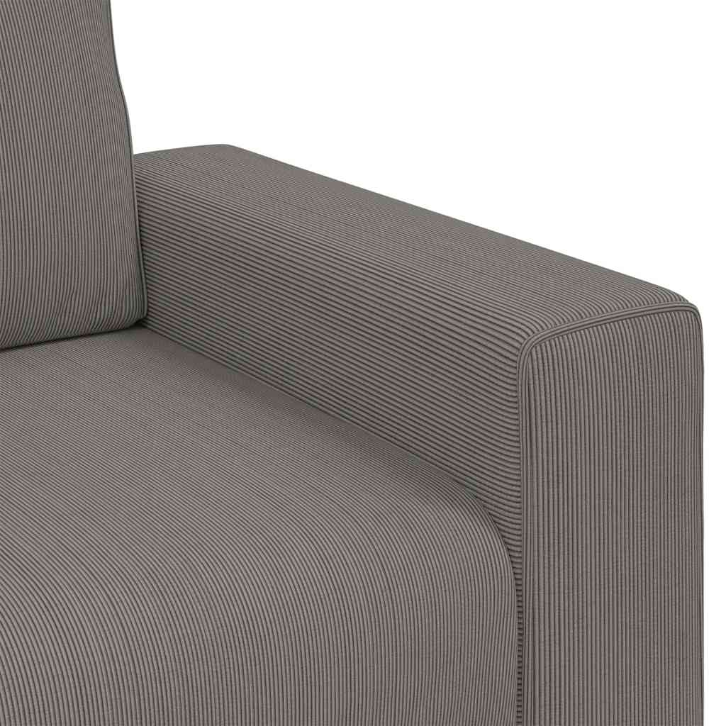 sofastol 60 cm fløjlsstof lysegrå