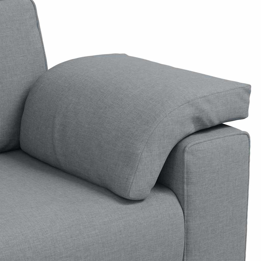 Sofa med pude Lysegrå 180 x 77 x 82 cm Stof