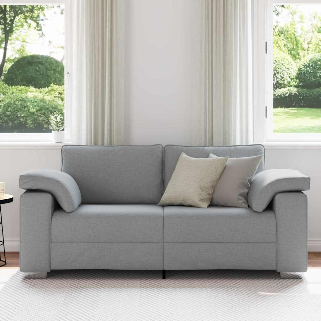 Sofa med pude Lysegrå 180 x 77 x 82 cm Stof