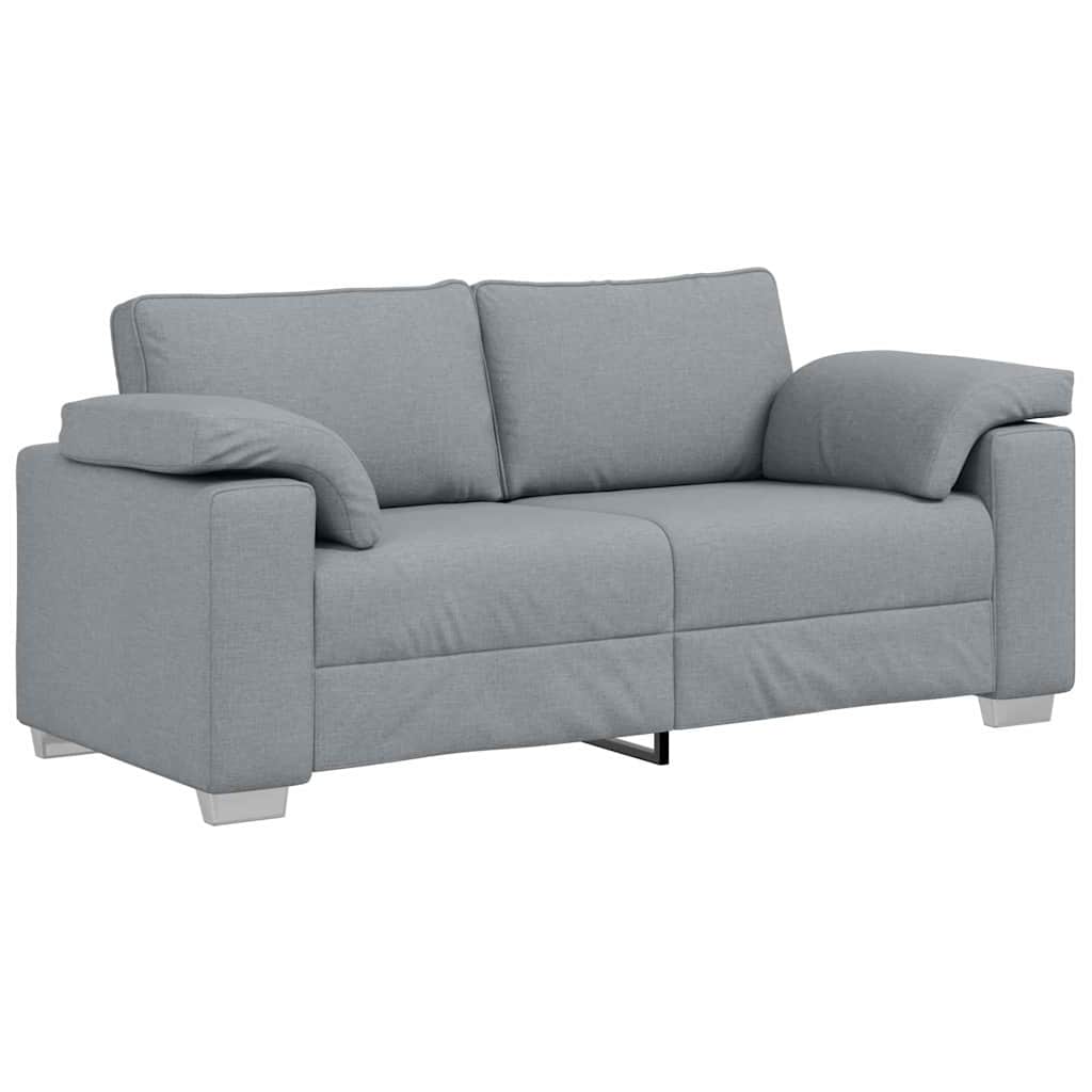 Sofa med pude Lysegrå 180 x 77 x 82 cm Stof