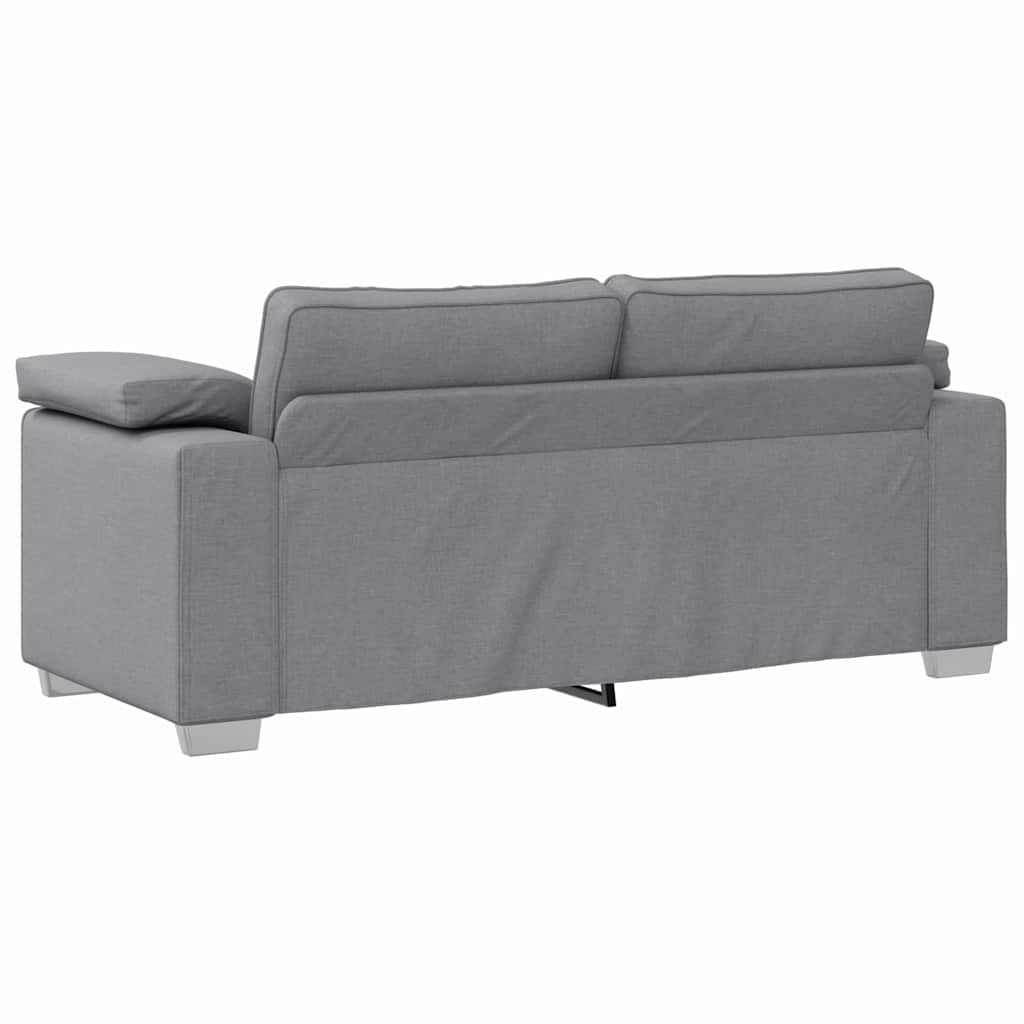 Sofa med pude Lysegrå 180 x 77 x 82 cm Stof
