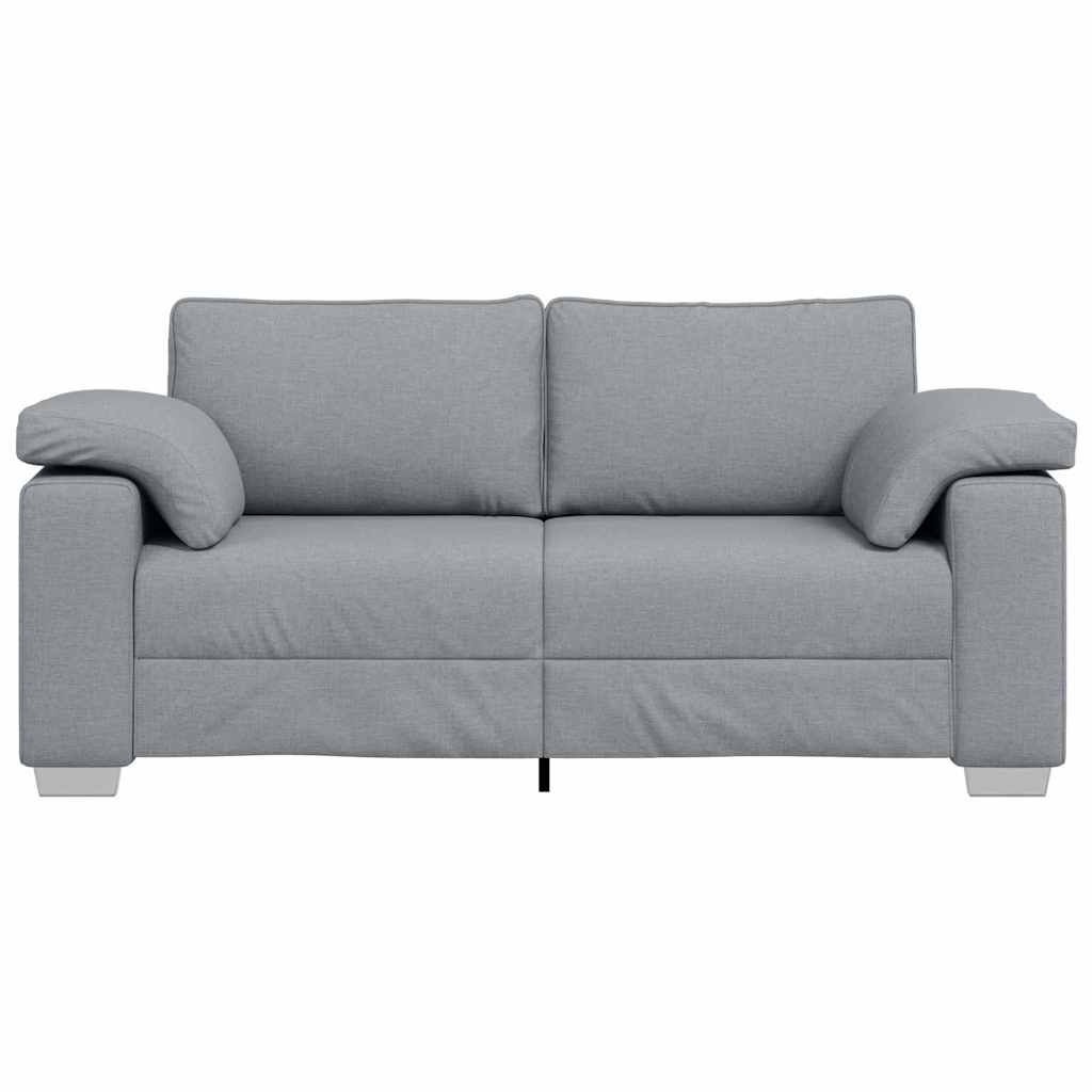 Sofa med pude Lysegrå 180 x 77 x 82 cm Stof