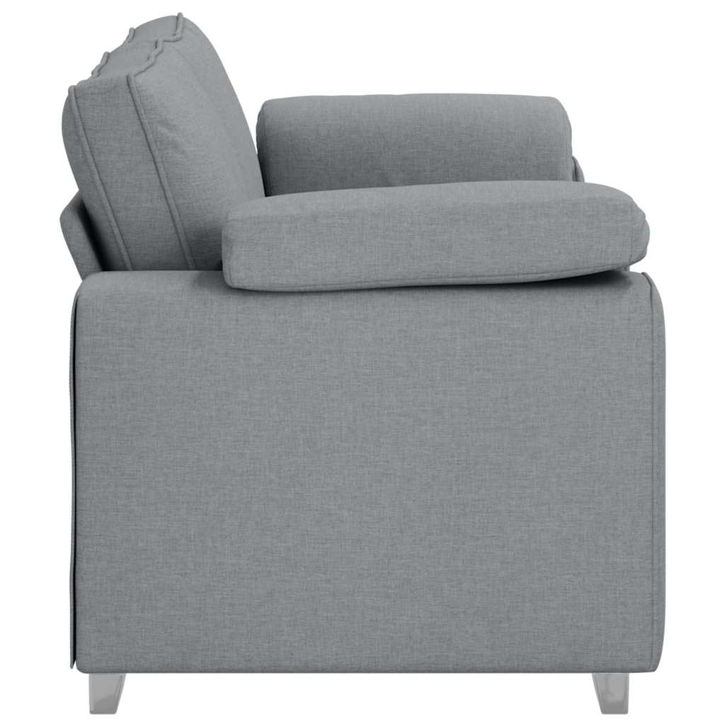 Sofa med pude Lysegrå 180 x 77 x 82 cm Stof