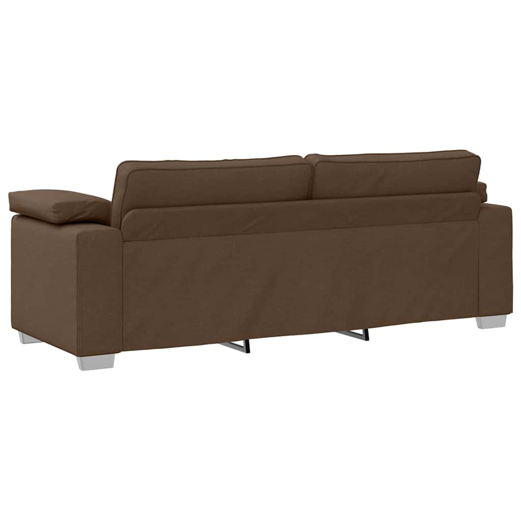 Sofa med pude Brun 219 x 77 x 82 cm Stof