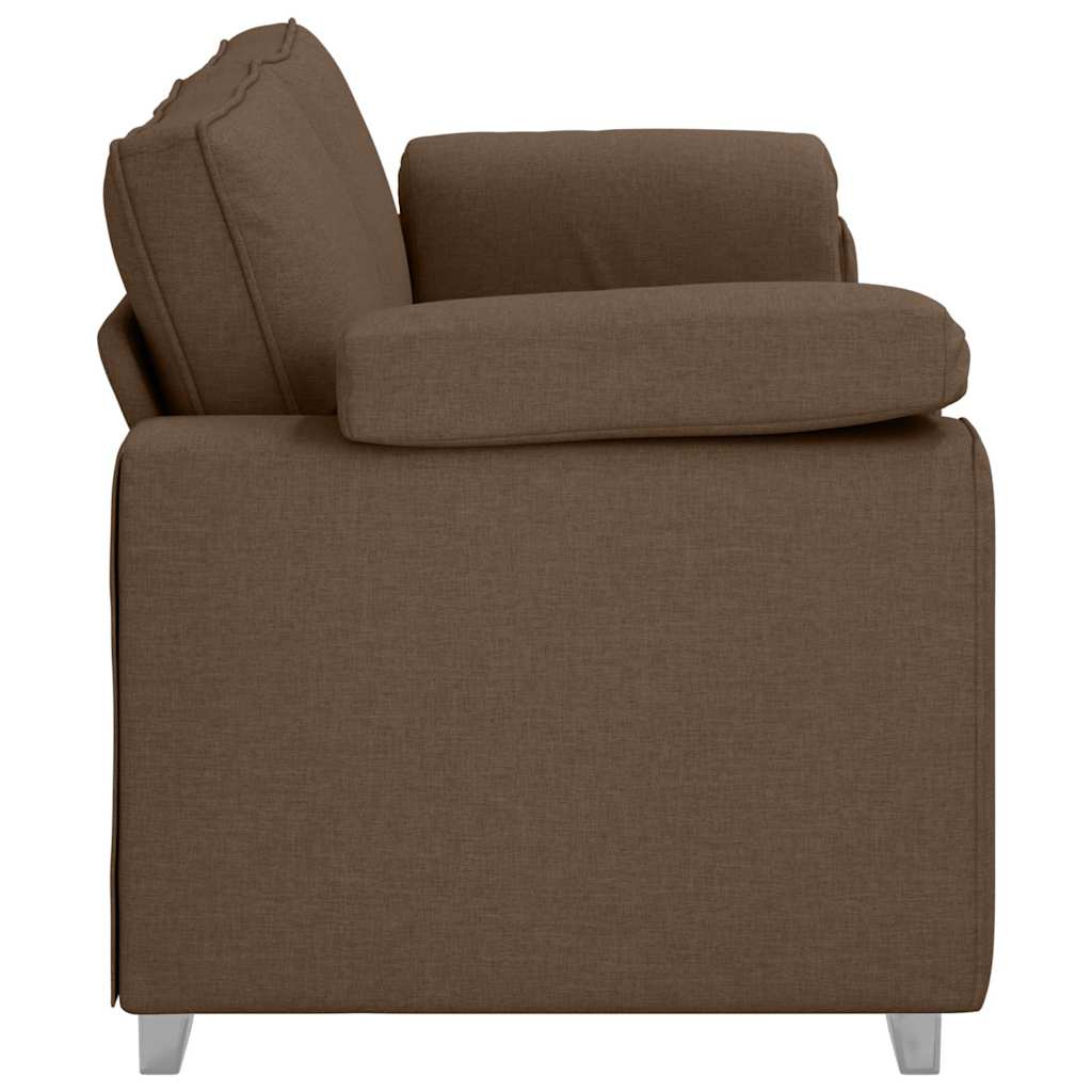 Sofa med pude Brun 219 x 77 x 82 cm Stof