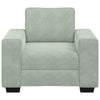 sofastol 60 cm fløjl lysegrå