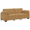 3-personers sofa 178 cm fløjl brun