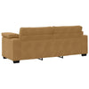 3-personers sofa 178 cm fløjl brun
