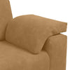 3-personers sofa 178 cm fløjl brun