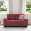 2-personers sofa 120 cm stof vinrød