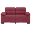 2-personers sofa 120 cm stof vinrød