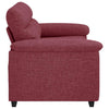 2-personers sofa 120 cm stof vinrød