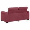 2-personers sofa 120 cm stof vinrød