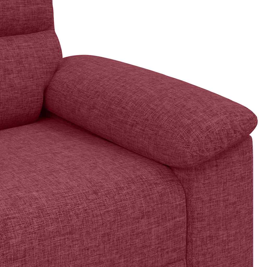 2-personers sofa 120 cm stof vinrød