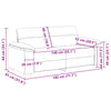 2-personers sofa 140 cm stof mørkegrå