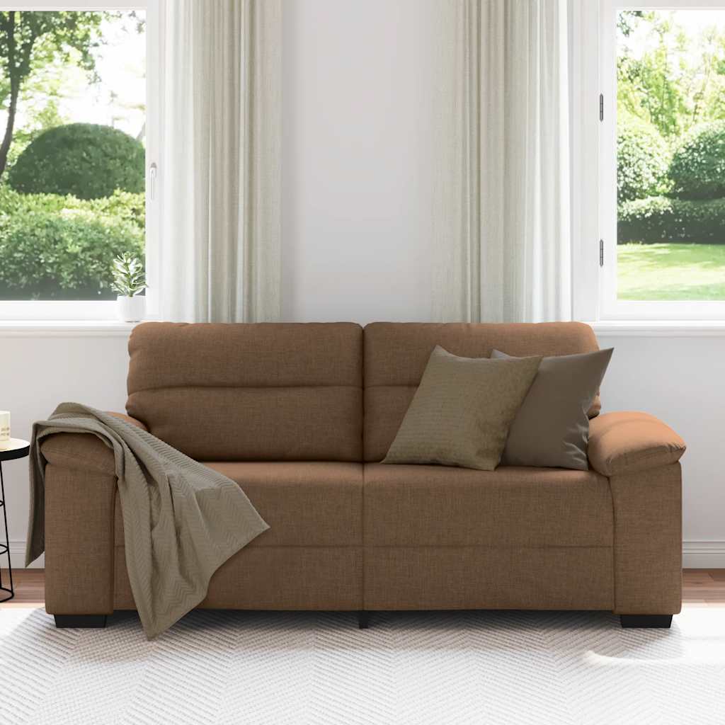 2-personers sofa 140 cm stof brun