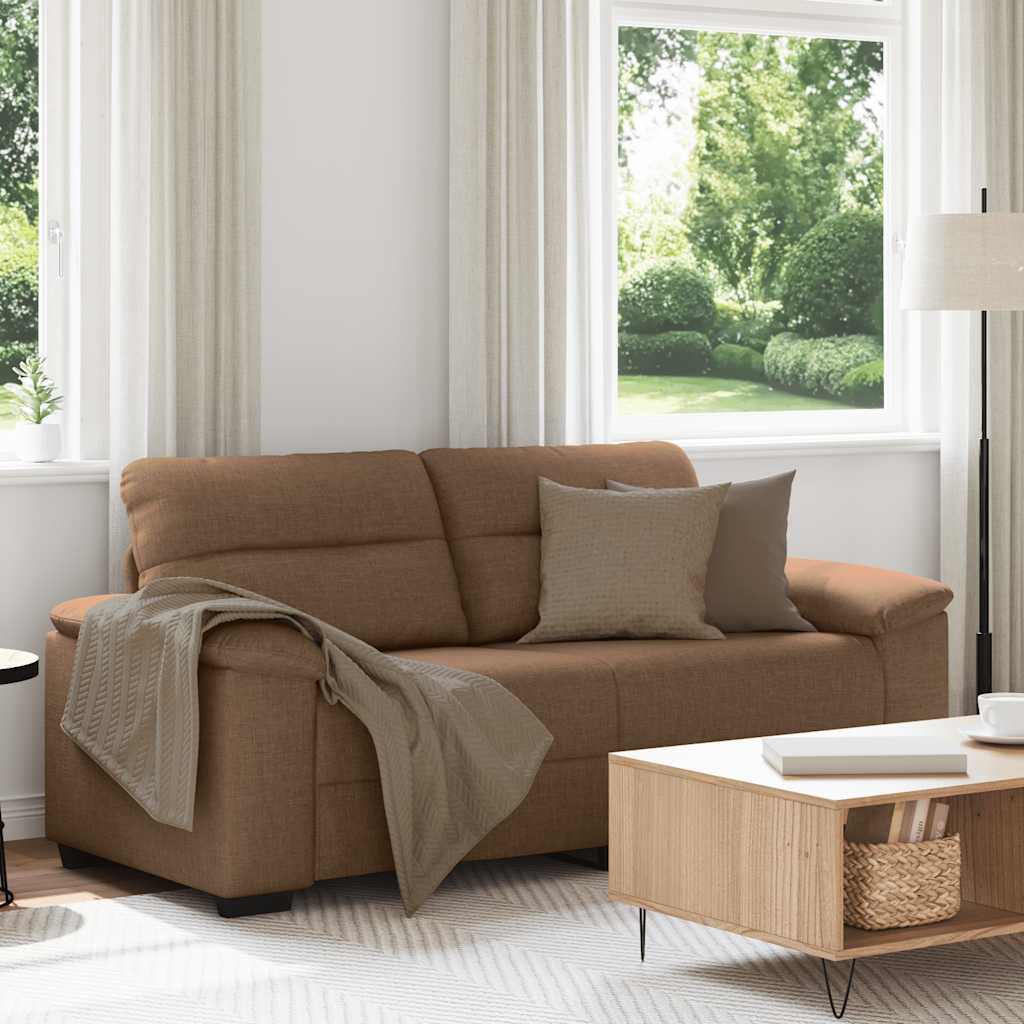 2-personers sofa 140 cm stof brun