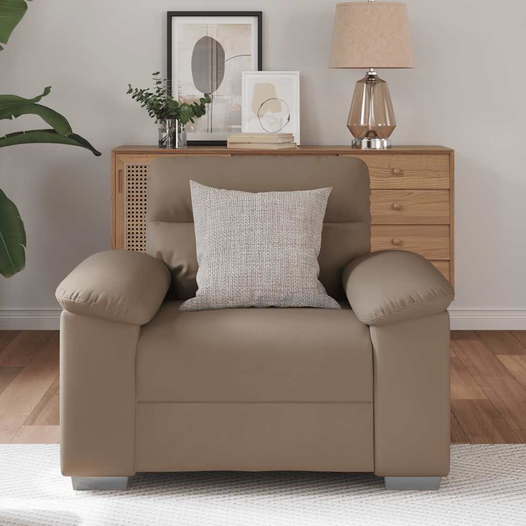lænestol 60 cm kunstlæder Cappuccino
