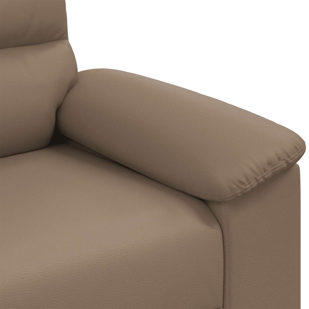 2-personers sofa cappuccino 140 cm kunstlæder
