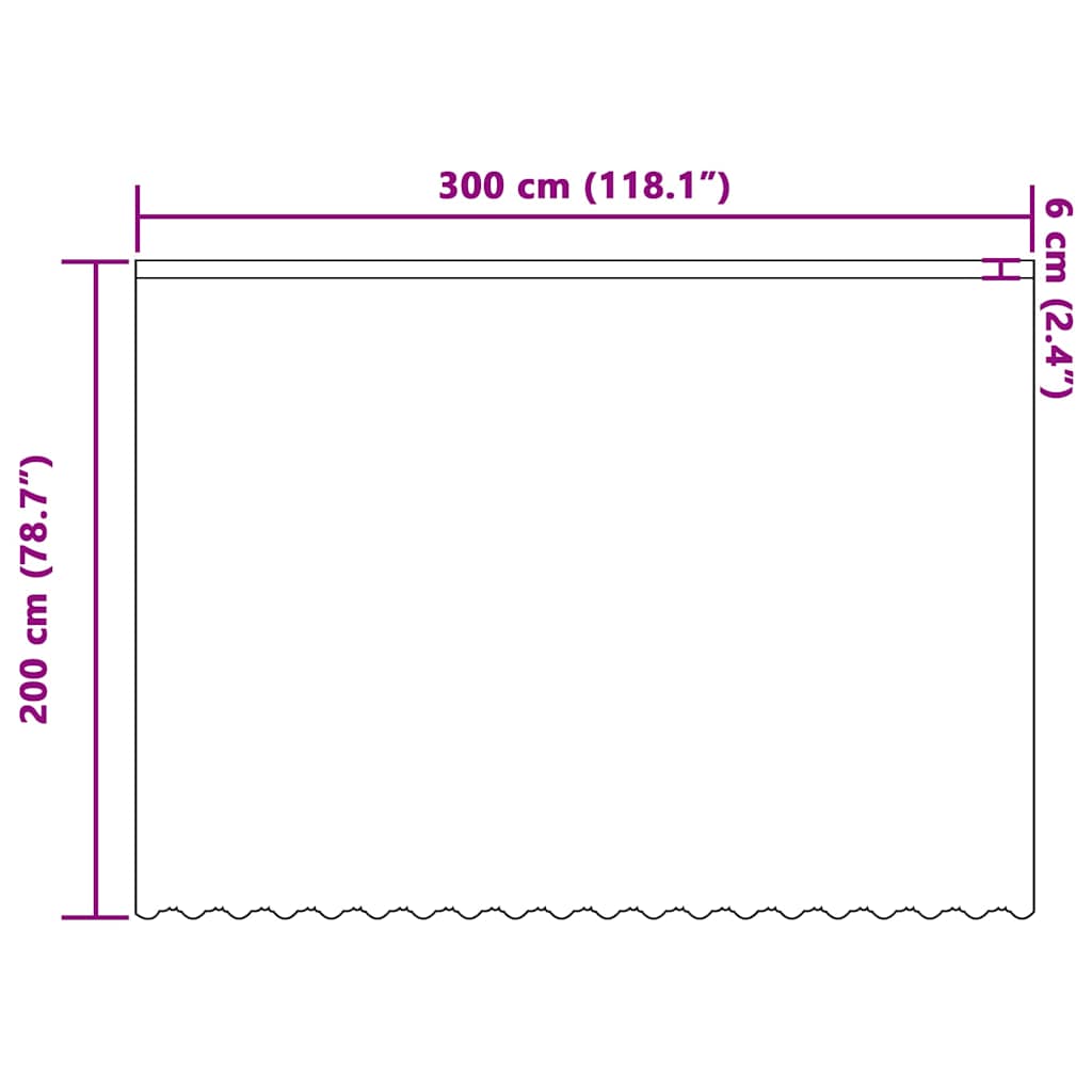 Lace Gardin med gardiner Blomstret Hvid 200 x 300 cm Polyester
