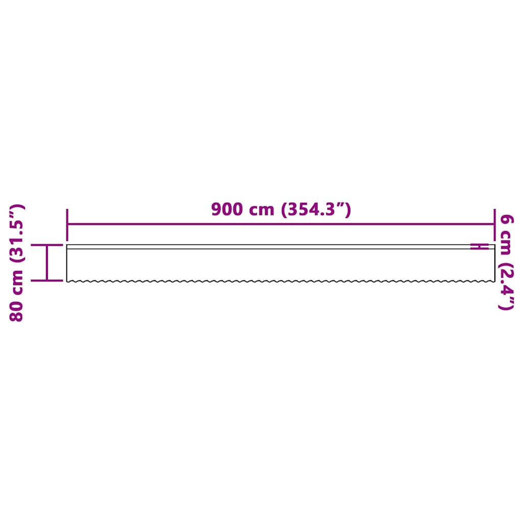 Lace Gardin med gardiner Blomstret Hvid 80 x 900 cm Polyester