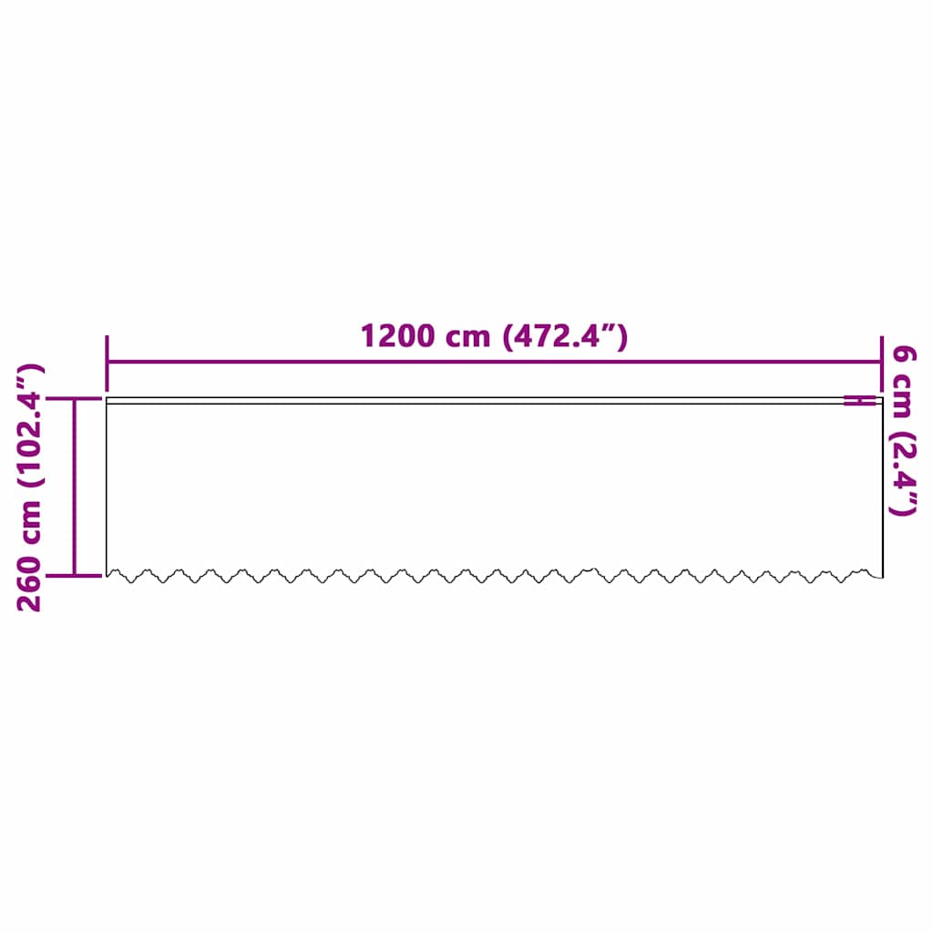 Lace Gardin med gardiner Blomstret Hvid 260 x 1200 cm Polyester