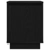 Sengeskab med LED-lys Sort 38x34x50 cm - Flotthjem