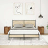 sengeskabe 2 stk. med LED-lys 38x34x50 cm gammelt træ-look - Flotthjem