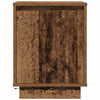 sengeskabe 2 stk. med LED-lys 38x34x50 cm gammelt træ-look - Flotthjem