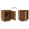 sengeskabe 2 stk. med LED-lys 38x34x50 cm gammelt træ-look - Flotthjem