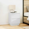 Sengeskab med LED-lys Hvid 38x34x50 cm - Flotthjem