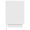 Sengeskab med LED-lys Hvid 38x34x50 cm - Flotthjem