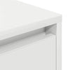 Sengeskab med LED-lys Hvid 38x34x50 cm - Flotthjem