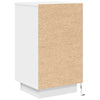 sengeskab med LED-lys 38x34x65 cm hvid - Flotthjem