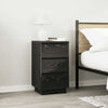 sengeborde med LED-lys 38x34x65 cm sort - Flotthjem