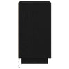 sengeborde med LED-lys 38x34x65 cm sort - Flotthjem