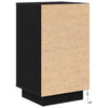 sengeborde med LED-lys 38x34x65 cm sort - Flotthjem