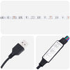 sengeborde med LED-lys 38x34x65 cm sort - Flotthjem