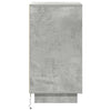 sengeborde med LED-lys 38x34x65 cm betongrå - Flotthjem