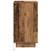 sengebord med LED-lys 38x34x65 cm antikt træ - Flotthjem