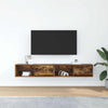 tv-skabe 2 stk. 80x31x25,5 cm konstrueret træ røget egetræ