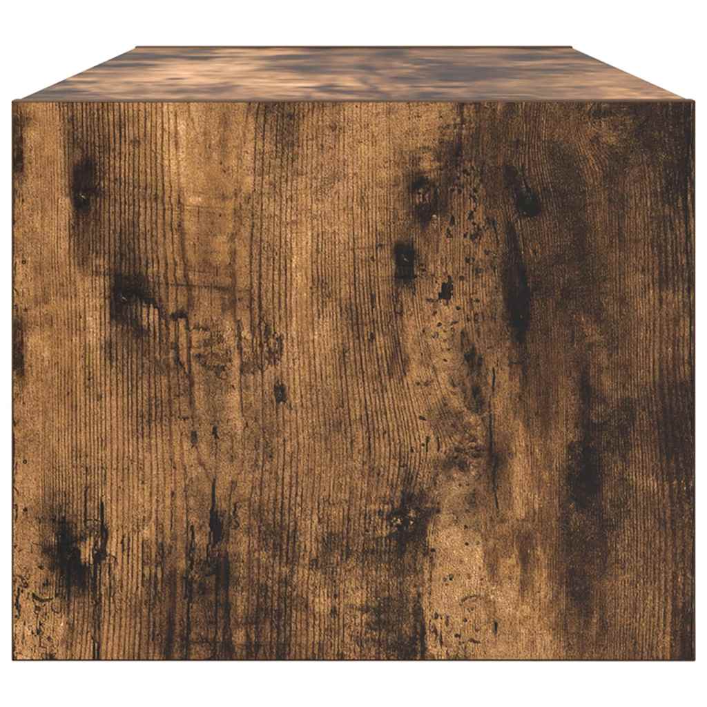 tv-skabe 2 stk. 80x31x25,5 cm konstrueret træ røget egetræ