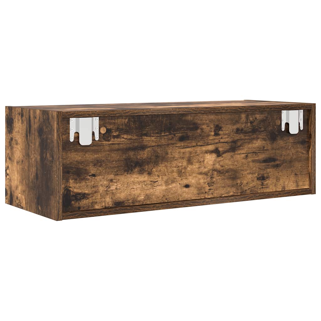 tv-skabe 2 stk. 80x31x25,5 cm konstrueret træ røget egetræ