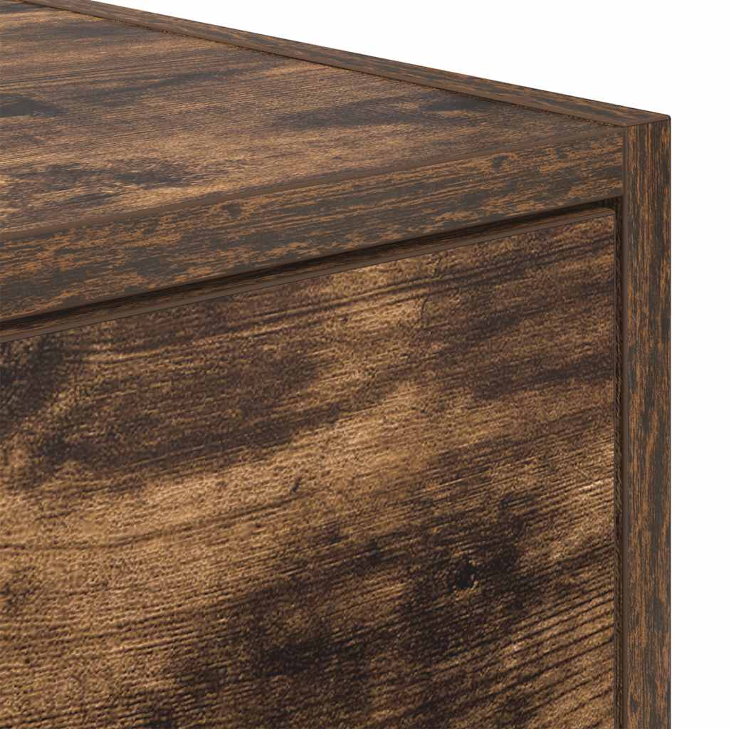 tv-skabe 2 stk. 80x31x25,5 cm konstrueret træ røget egetræ