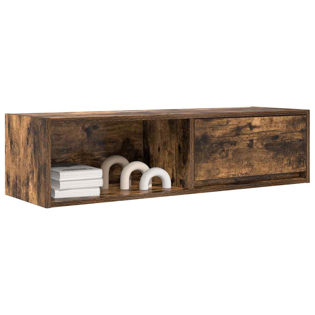 tv-skabe 2 stk. 100x31x25,5 cm konstrueret træ røget egetræ