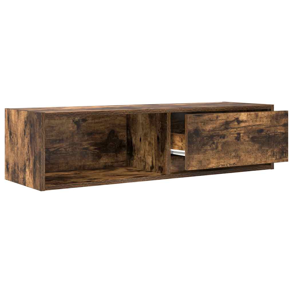 tv-skabe 2 stk. 100x31x25,5 cm konstrueret træ røget egetræ